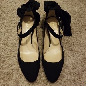 Prada Black Fabric Pumps with Fabric Tie